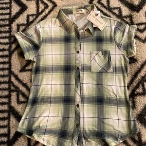Womens button up collared shirt